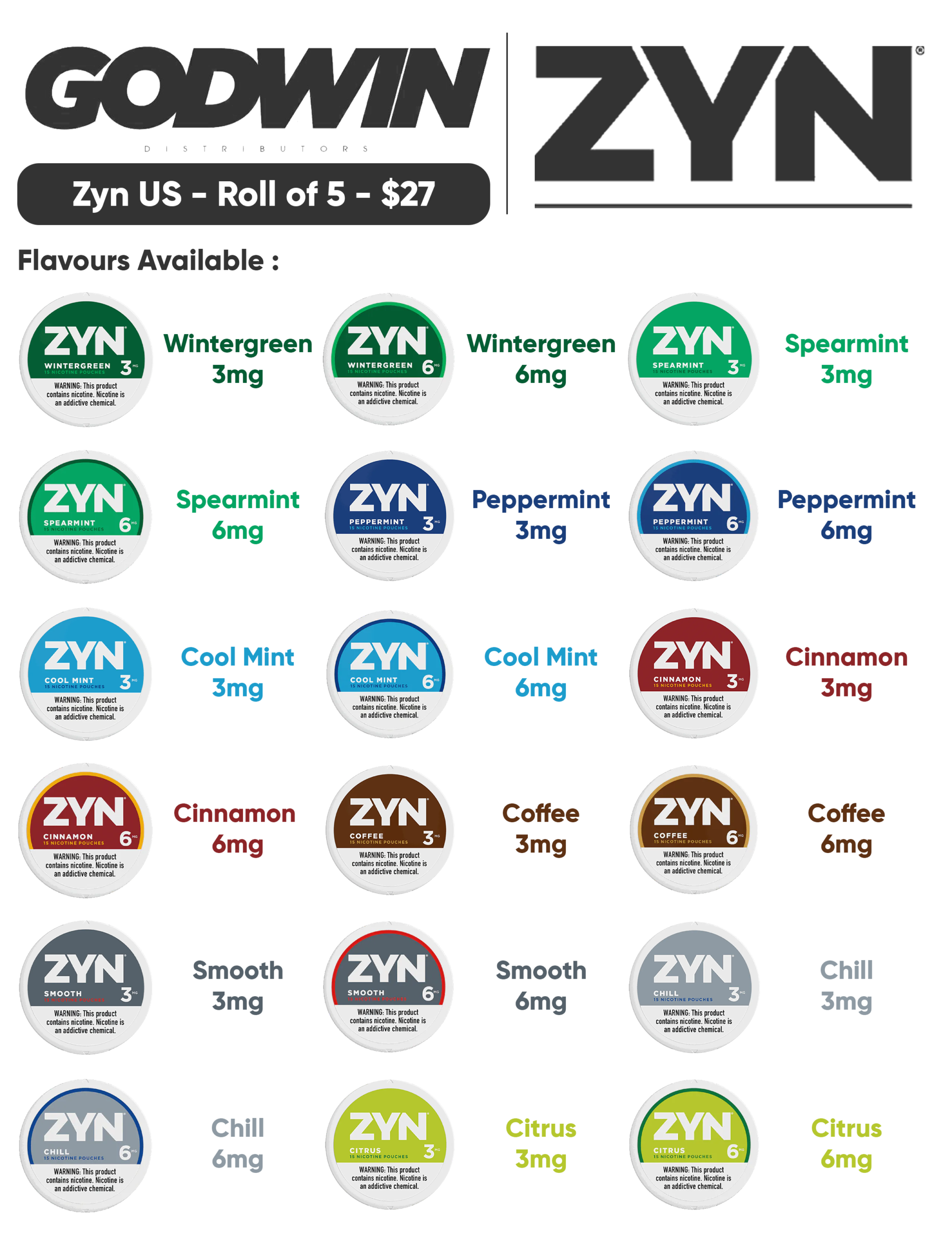 Zyn - Nicotine Pouches (15ct) - Pack Of 5(Imported) - Image 6