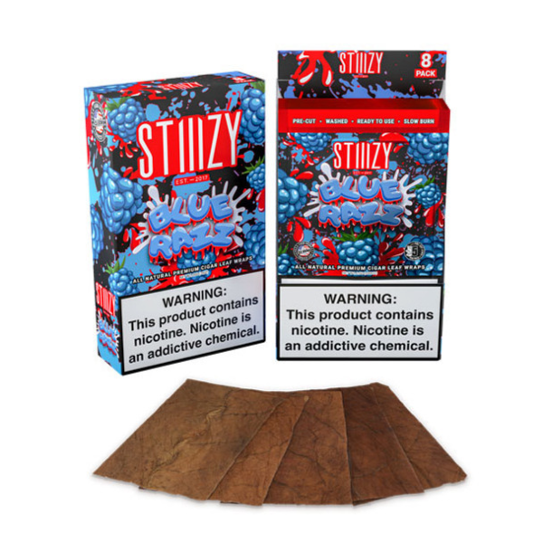 Stiiizy - Premium All Natural Leaf Wraps (5ct) - Display of 8 (MSRP $8.99ea)