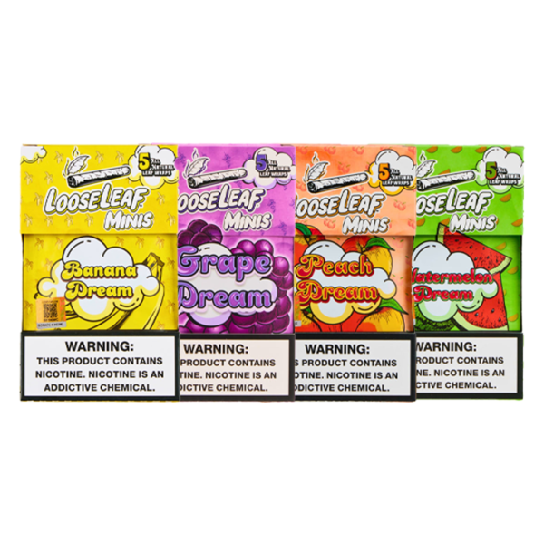 LooseLeaf - Minis Cigar Wraps (5ct) - Box of 8