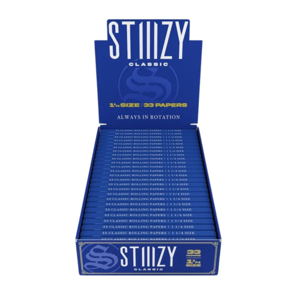 STIIIZY - Classic Rolling Papers 1 1/4 Size (33ct) - Display of 25 (MSRP $2.00ea)