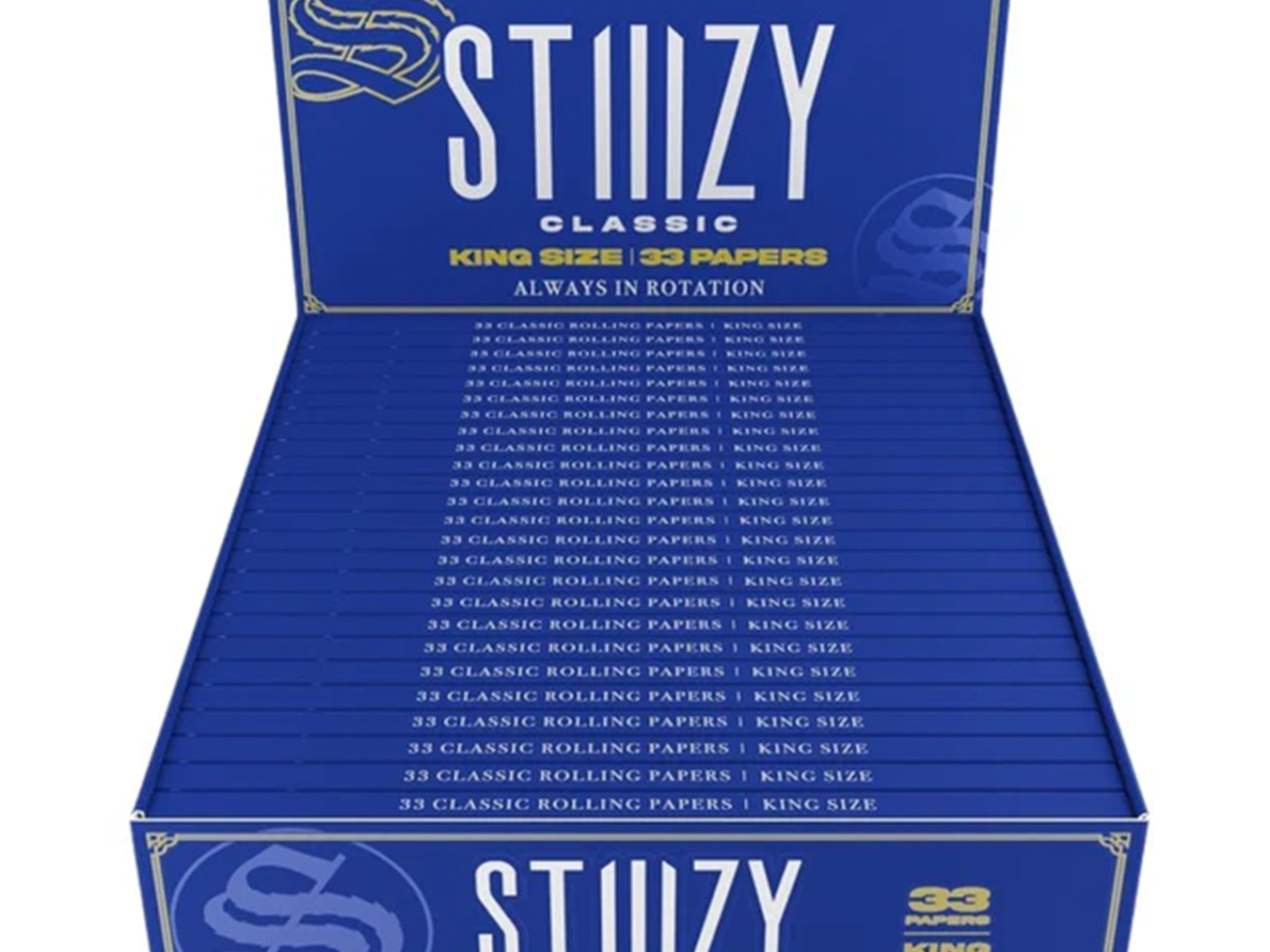 STIIIZY - Classic Rolling Papers King Size (33ct) - Display of 24 (MSRP $3.00ea)