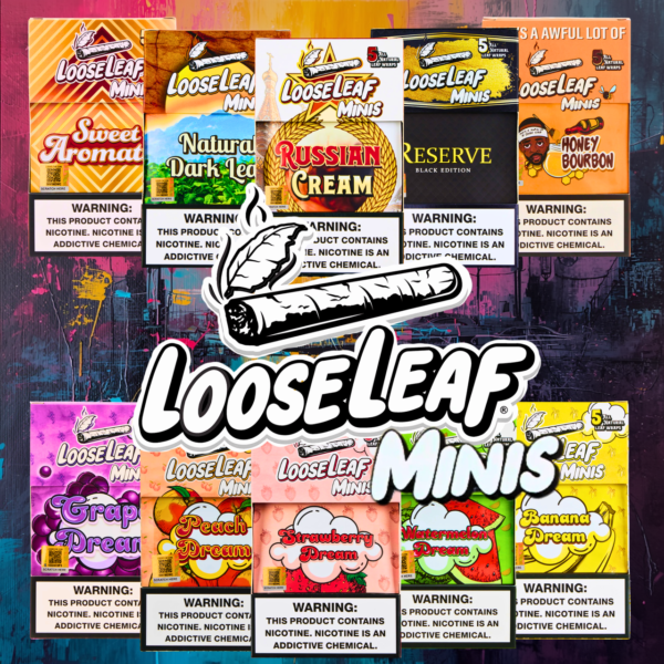 LooseLeaf - Minis Cigar Wraps (5ct) - Box of 8