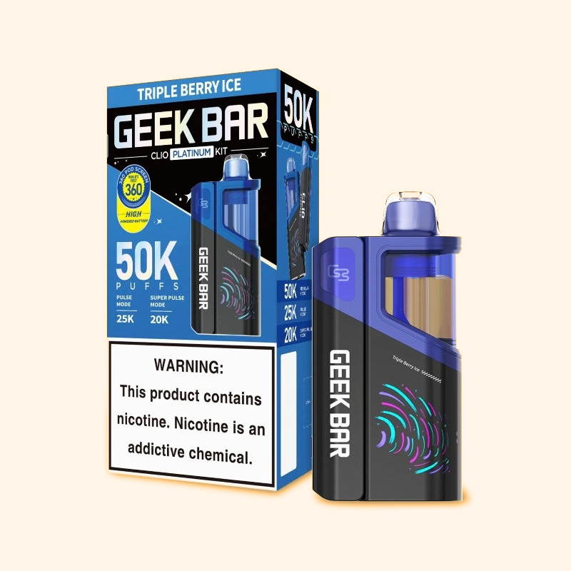 GEEK BAR CLIO PLATINUM 5% DISPOSABLE POD (80ML) 50K PUFFS 5CT/ BOX