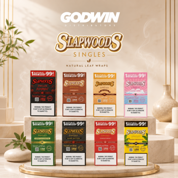 Slapwoods Pre Priced $0.99 $1.39 Box of 20 20ct 5 Pack 5PK