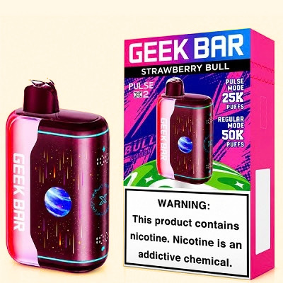 GEEK BAR PULSE X2 BULL EDITION 5% DISPOSABLE (90ML) 50K PUFFS BOX OF 5