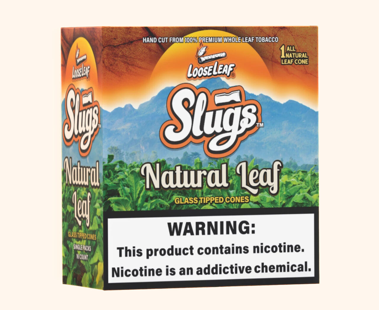 Looseleaf - Slugs Glass Tip Cigar (1ct) Box of 16 (Unpriced & Pre-Priced)