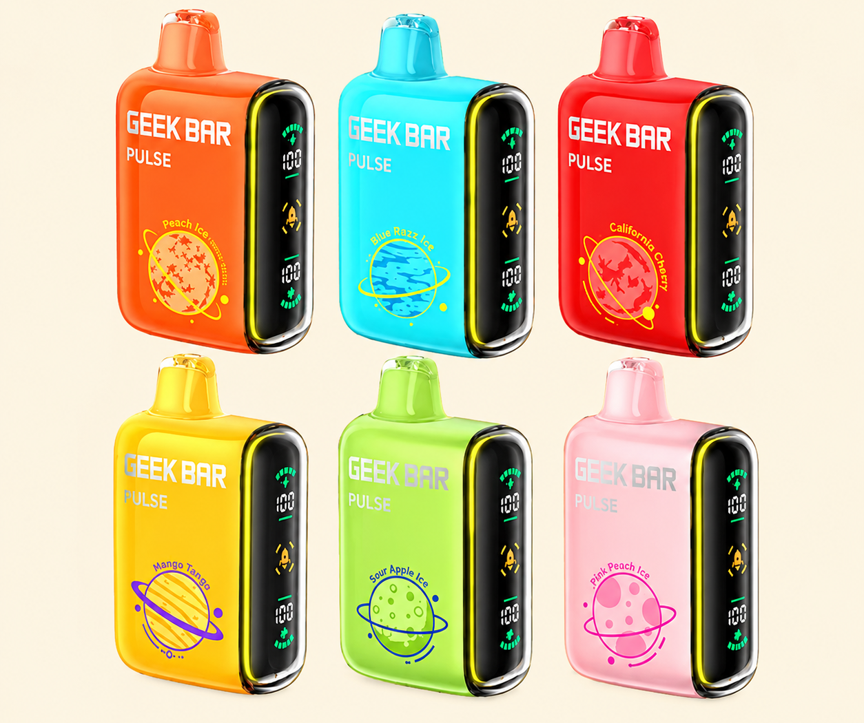 GEEK BAR PULSE 5% DISPOSABLE (80ML) PULSE MODE - 7.5K & 15K PUFFS 5CT/ BOX