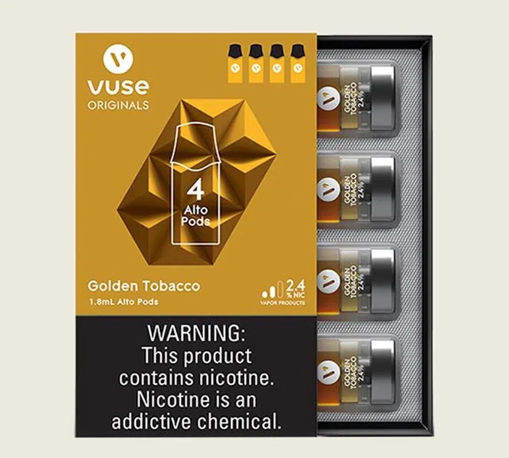 Vuse Alto Pods - 4 Pod - 2.4% - 5 Pack (MSRP $25.00ea)