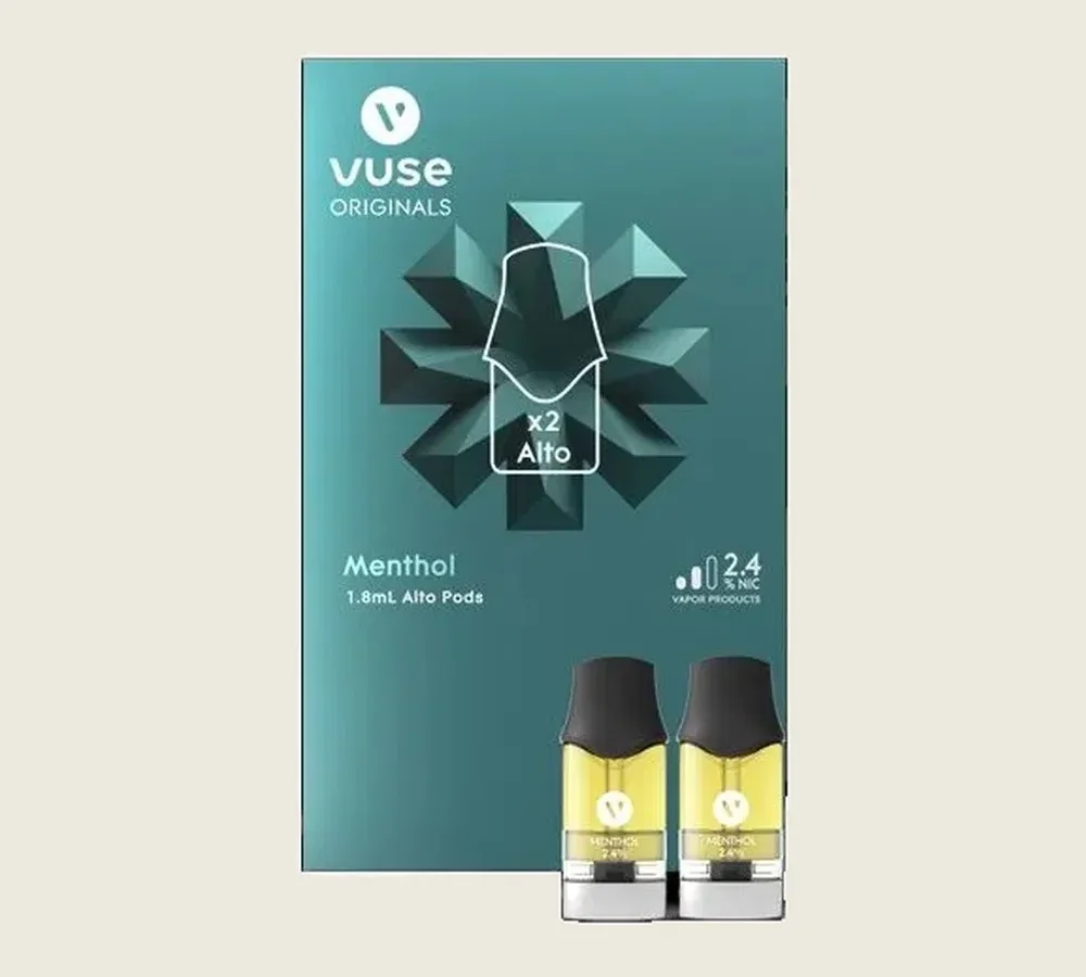 Vuse Alto Pods - 2 Pod - 2.4% - 5 Pack (MSRP $20.00ea)