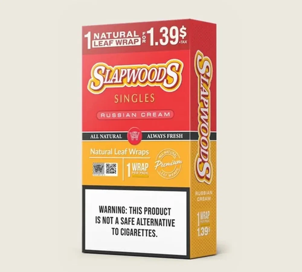 Slapwoods - Cigar Wraps (1ct) Display of 20 (Pre-priced $1.39)