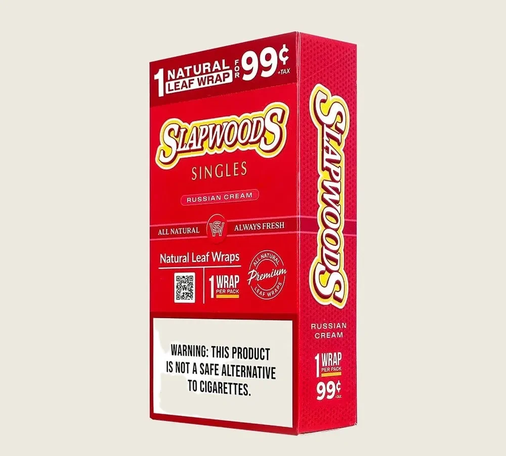 Slapwoods - Cigar Wraps (1ct) Display of 20 (Pre-priced $0.99)