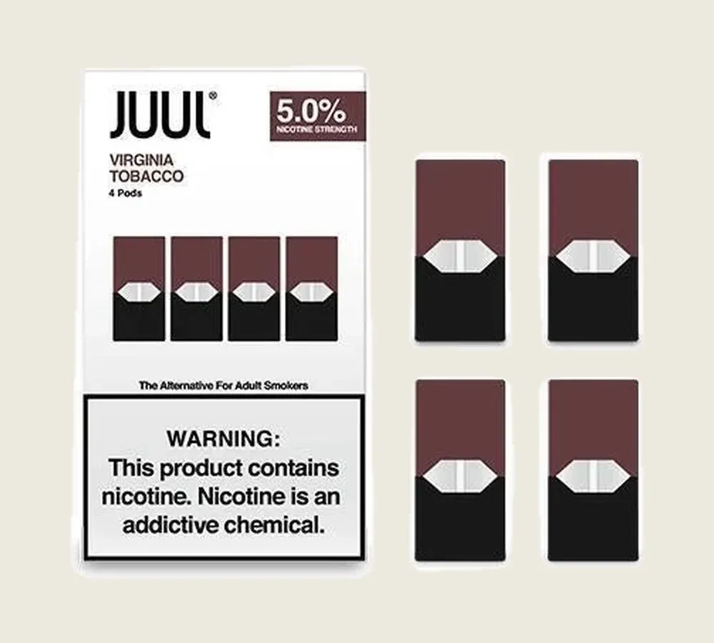 JUUL Pods 5% 4-Pack | Display of 8 (MSRP $21.49 ea)