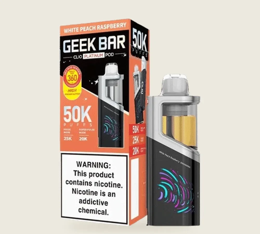 GEEK BAR CLIO PLATINUM 5% DISPOSABLE POD (80ML) 50K PUFFS 5CT/ BOX