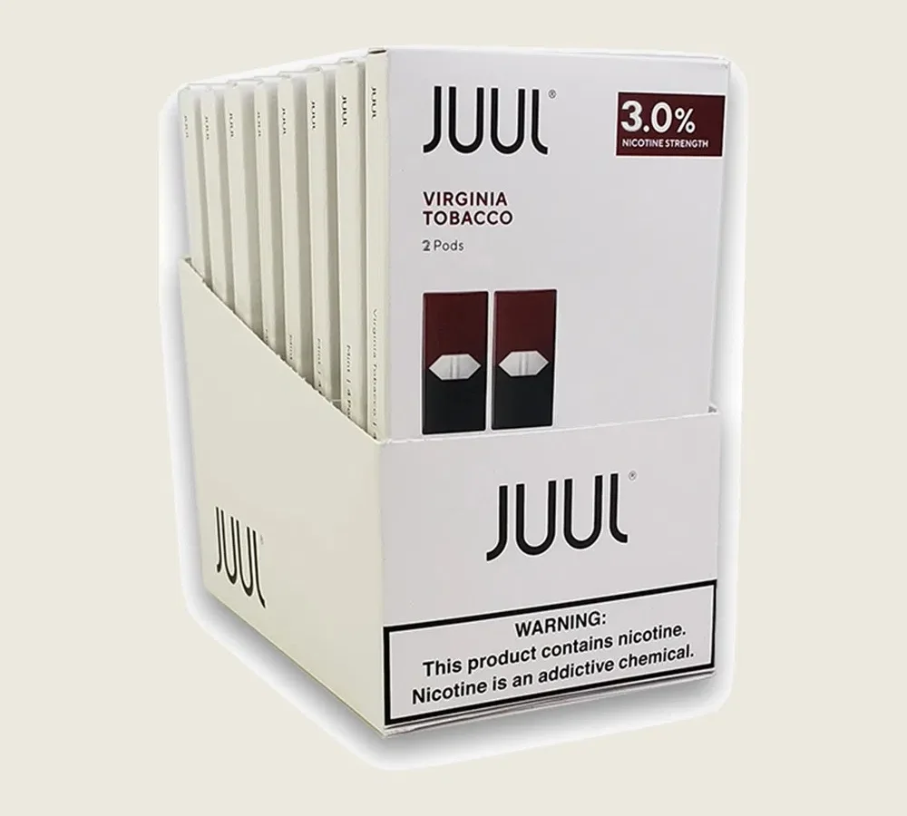 JUUL Pods 3% 2-Pack | Display of 8 (MSRP $9.99 ea)