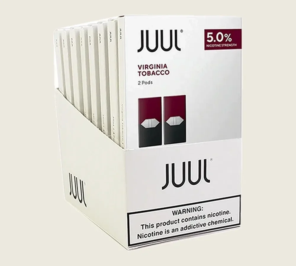 JUUL Pods 5% 2-Pack | Display of 8 (MSRP $9.99ea)