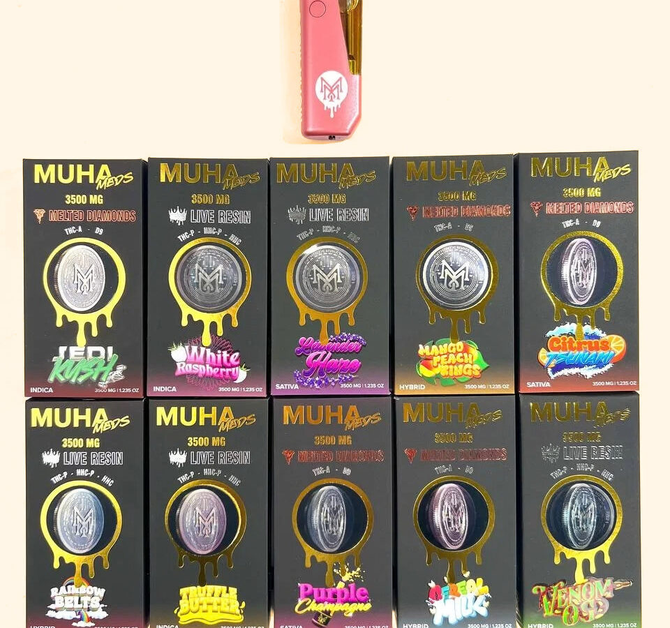 Muha Meds - THCA 3.5g Disposable (Box of 5) - WHOLESALE VARIETY PACK (10 Boxes)
