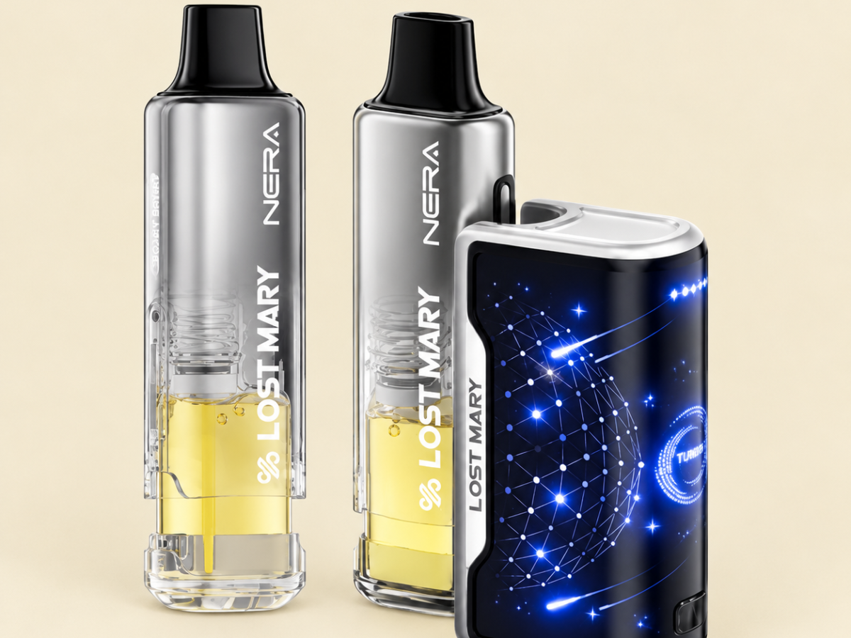 LOST MARY NERA FULLVIEW 70K 5% DISPOSABLE KIT WITH 2 REFILLABLE PODS - BOX OF 5