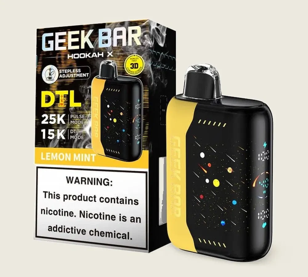GEEK BAR HOOKAH X 5% DISPOSABLE - PULSE 25K | DTL 15K PUFFS - BOX OF 5