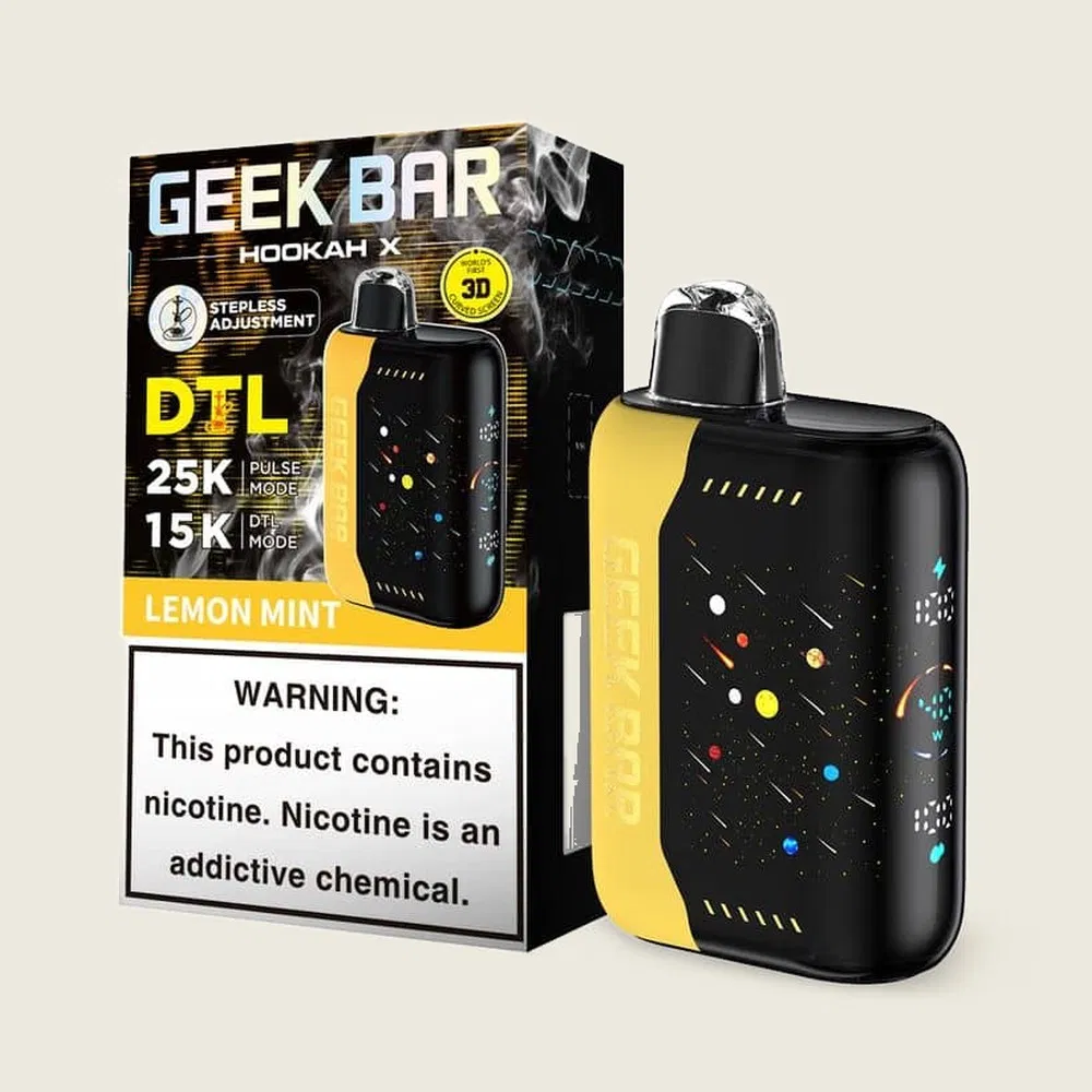 GEEK BAR HOOKAH X 5% DISPOSABLE - PULSE 25K | DTL 15K PUFFS - BOX OF 5