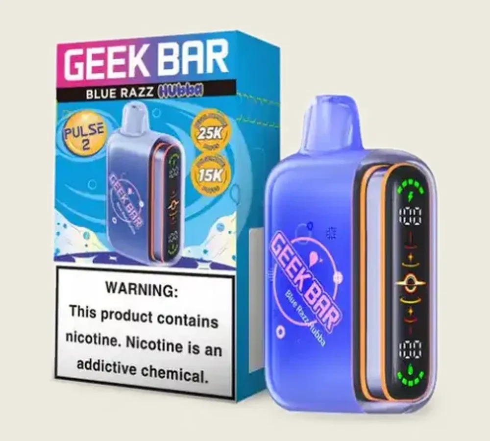 GEEK BAR PULSE 2 HUBBA EDITION 5% DISPOSABLE - REGULAR 25K | PULSE 15K PUFFS - BOX OF 5