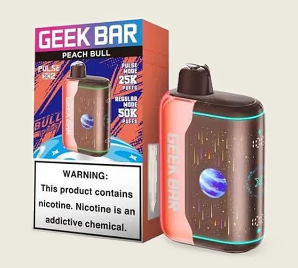 GEEK BAR PULSE X2 BULL EDITION 5% DISPOSABLE (90ML) 50K PUFFS BOX OF 5