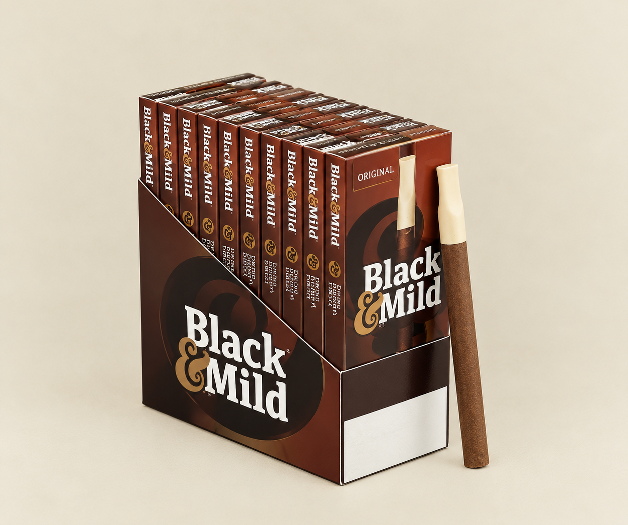 Black & Mild - Plastic Tip Cigars (5pk) - Box of 10
