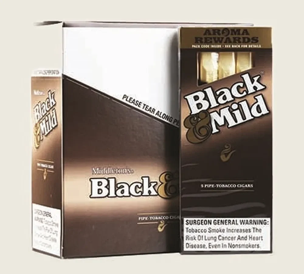 Black & Mild - Plastic Tip Cigars (5pk) - Box of 10
