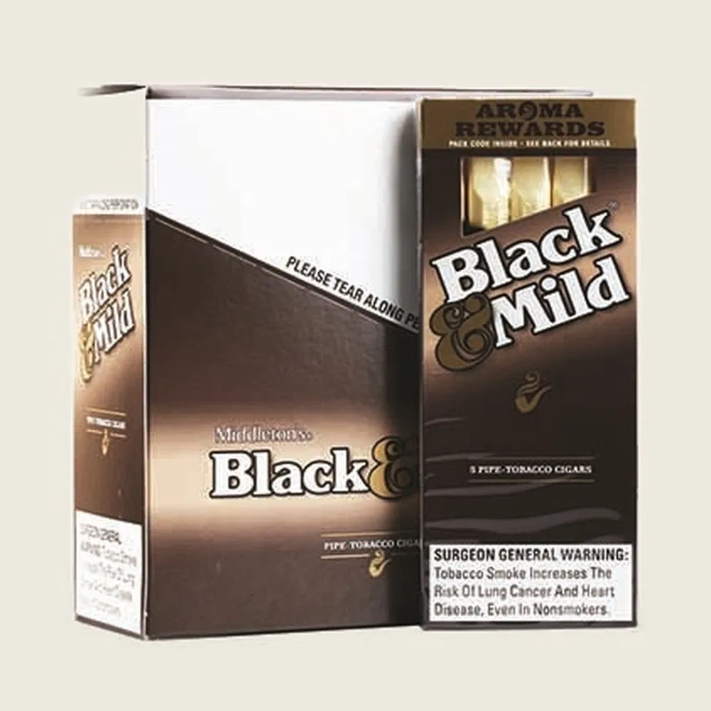Black & Mild - Plastic Tip Cigars (5pk) - Box of 10