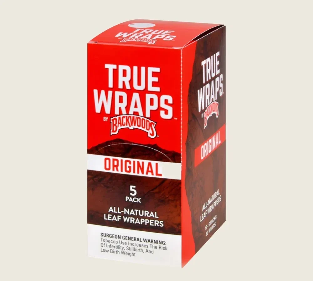 Backwoods - True Wraps (5ct) - Box of 8