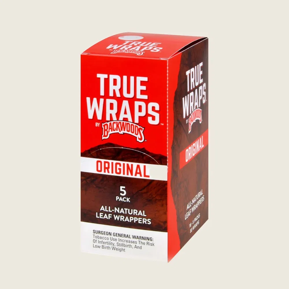 Backwoods - True Wraps (5ct) - Box of 8