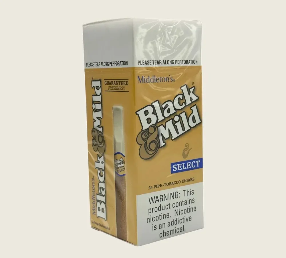 Black & Mild - Plastic Tip Cigars (1ct) - Box of 25