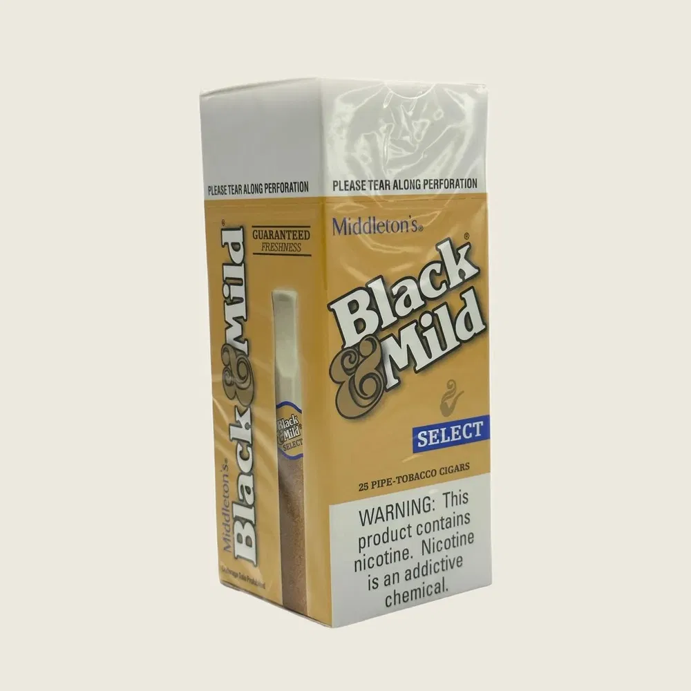 Black & Mild - Plastic Tip Cigars (1ct) - Box of 25
