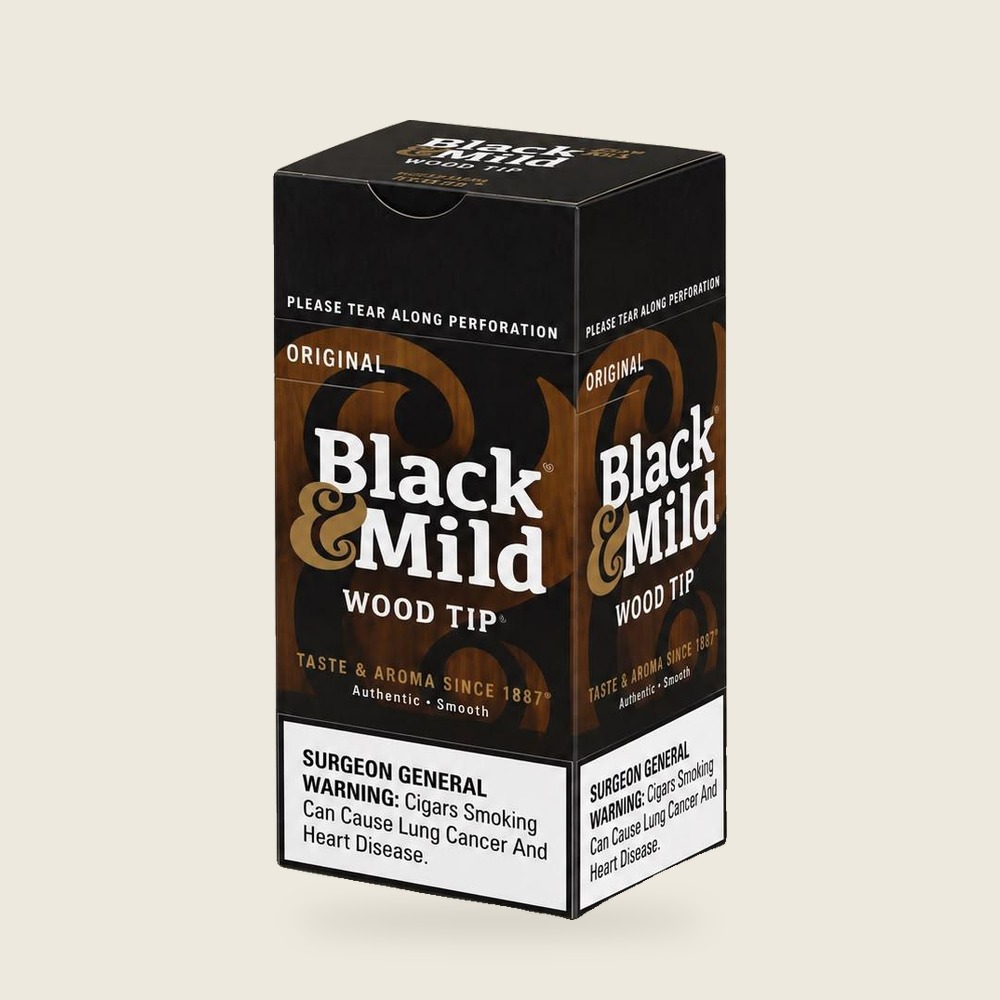 Black & Mild - Wood Tip Cigars (1ct) - Box of 25